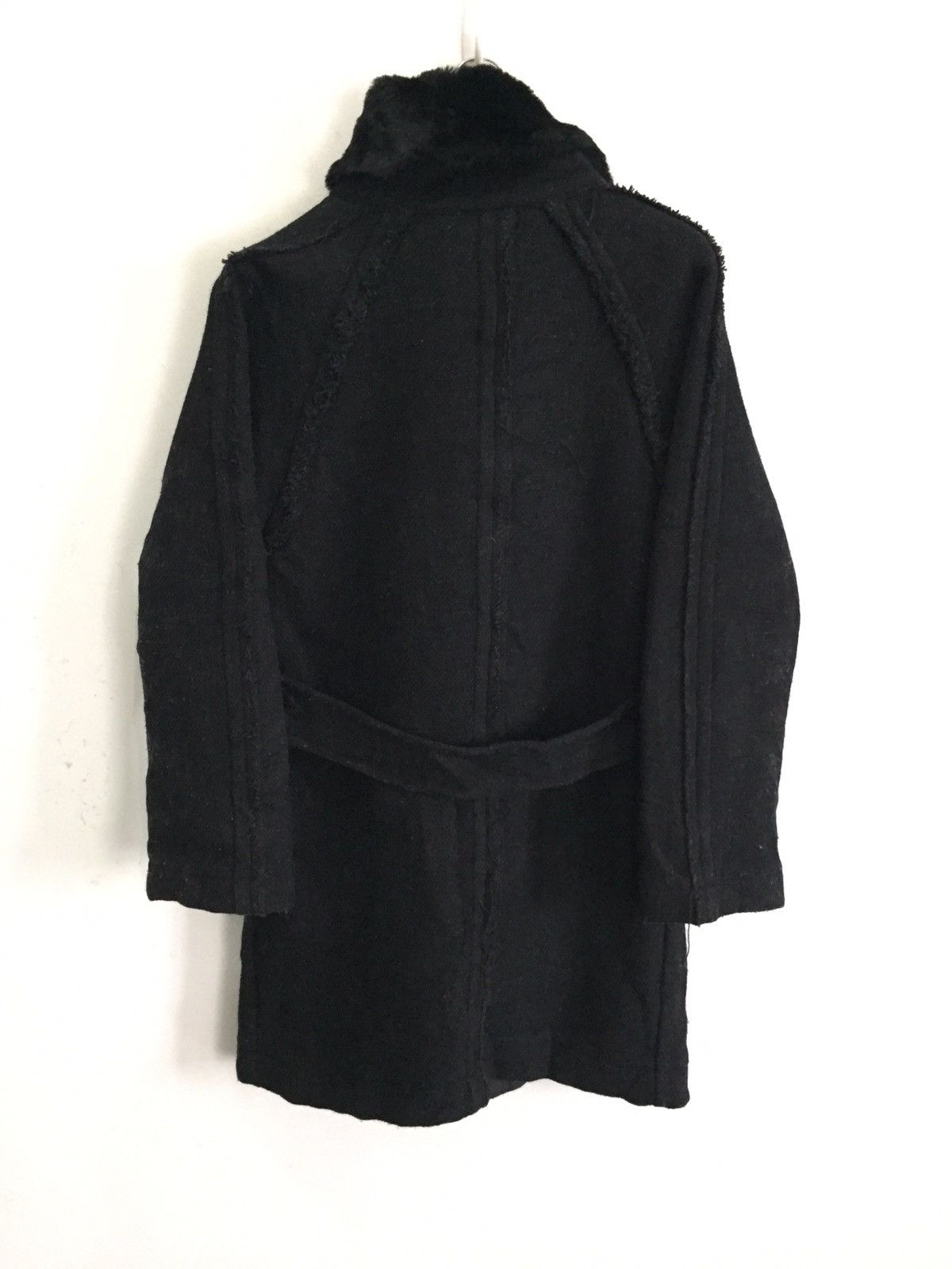 CABANE de ZUCCa GRAIL🔥90s Issey Miyake Zucca Fur Neck Long Coat Jacket Size US M / EU 48-50 / 2 - 3 Thumbnail