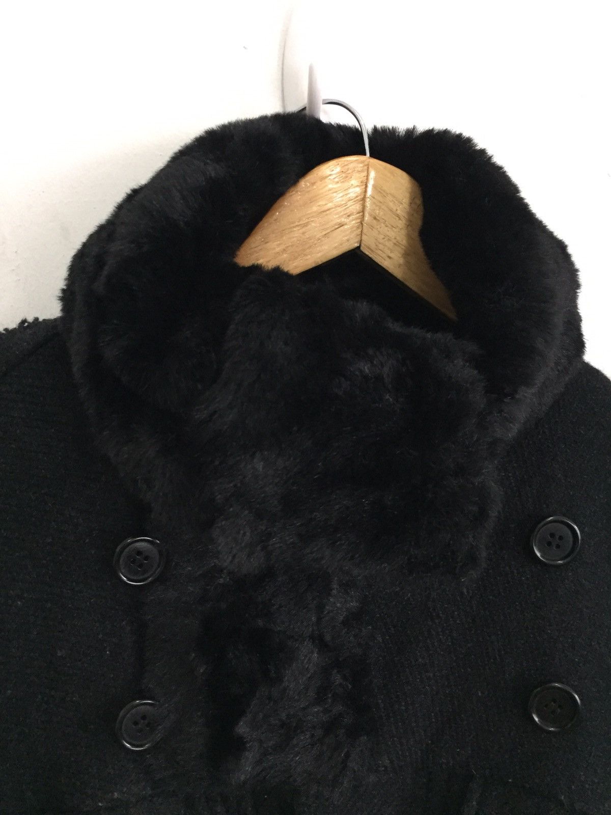 CABANE de ZUCCa GRAIL🔥90s Issey Miyake Zucca Fur Neck Long Coat Jacket Size US M / EU 48-50 / 2 - 5 Thumbnail
