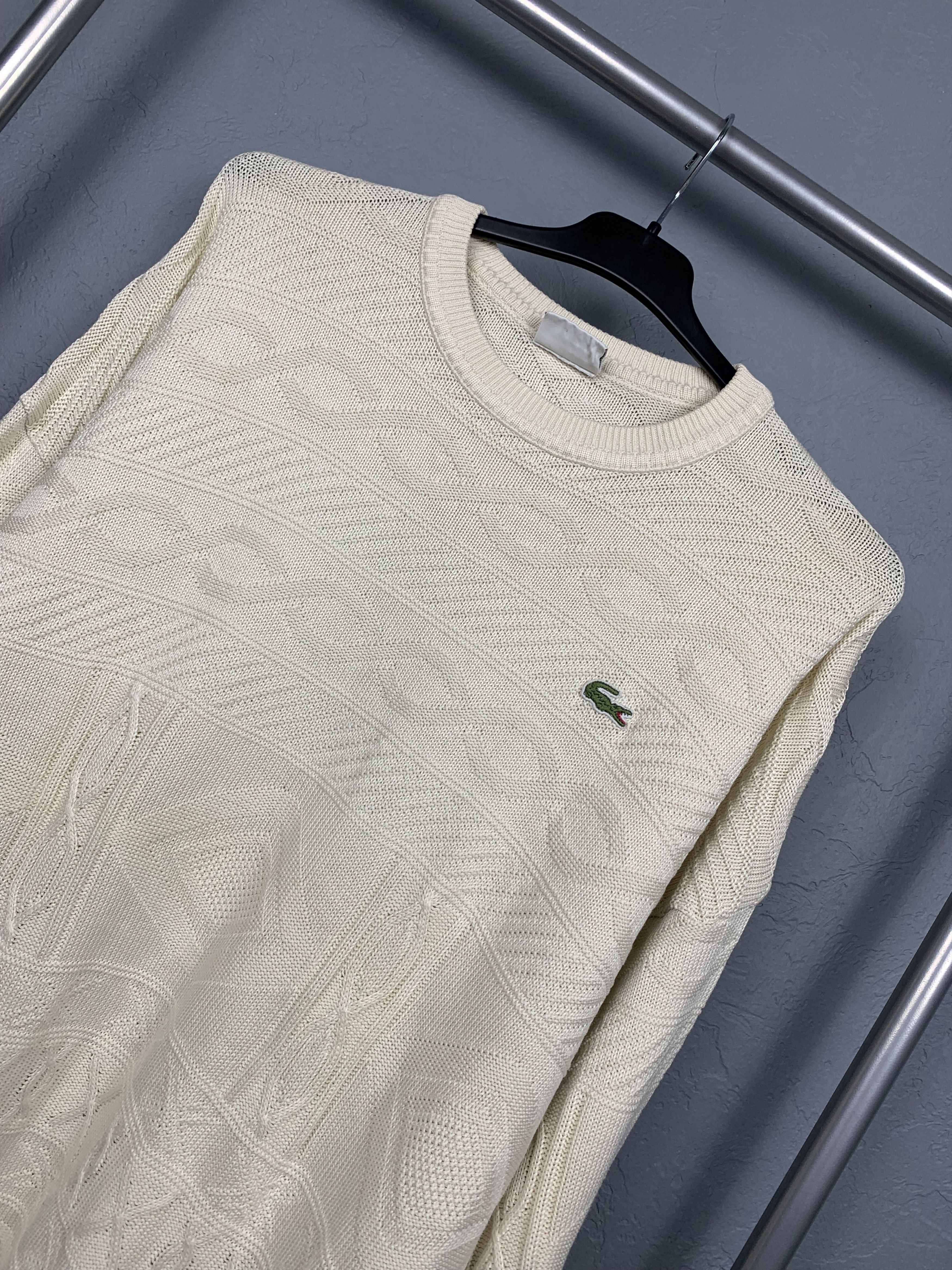 Lacoste Lacoste Vintage Mens Knit Sweater Made in France Knitwear Size US XL / EU 56 / 4 - 2 Thumbnail