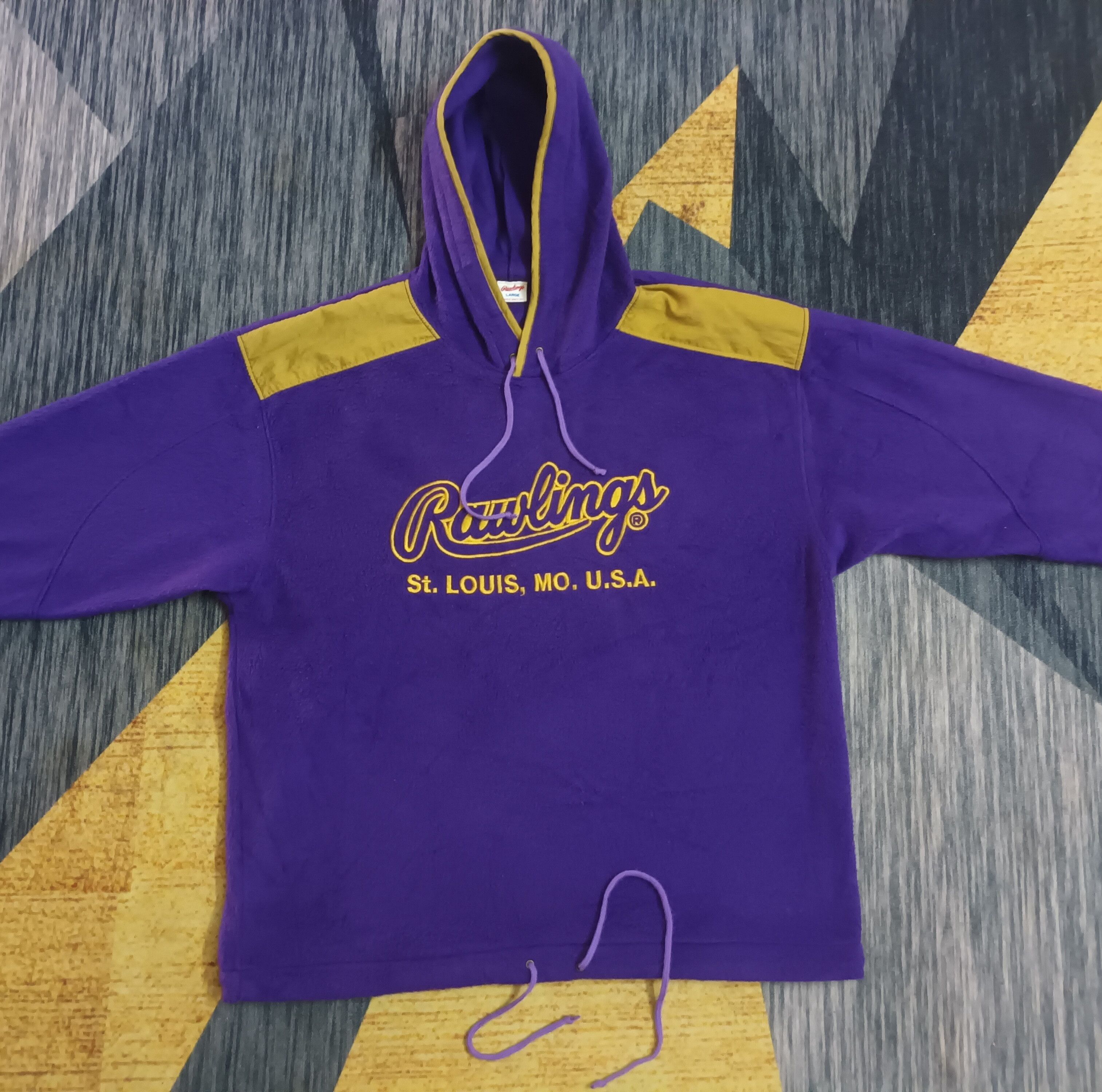 All Sport × Japanese Brand 🔥 RAWLINGS AMERICAN SPORTS MADE IN JAPAN HOODIE JACKET 🔥 Size US L / EU 52-54 / 3 - 6 Thumbnail