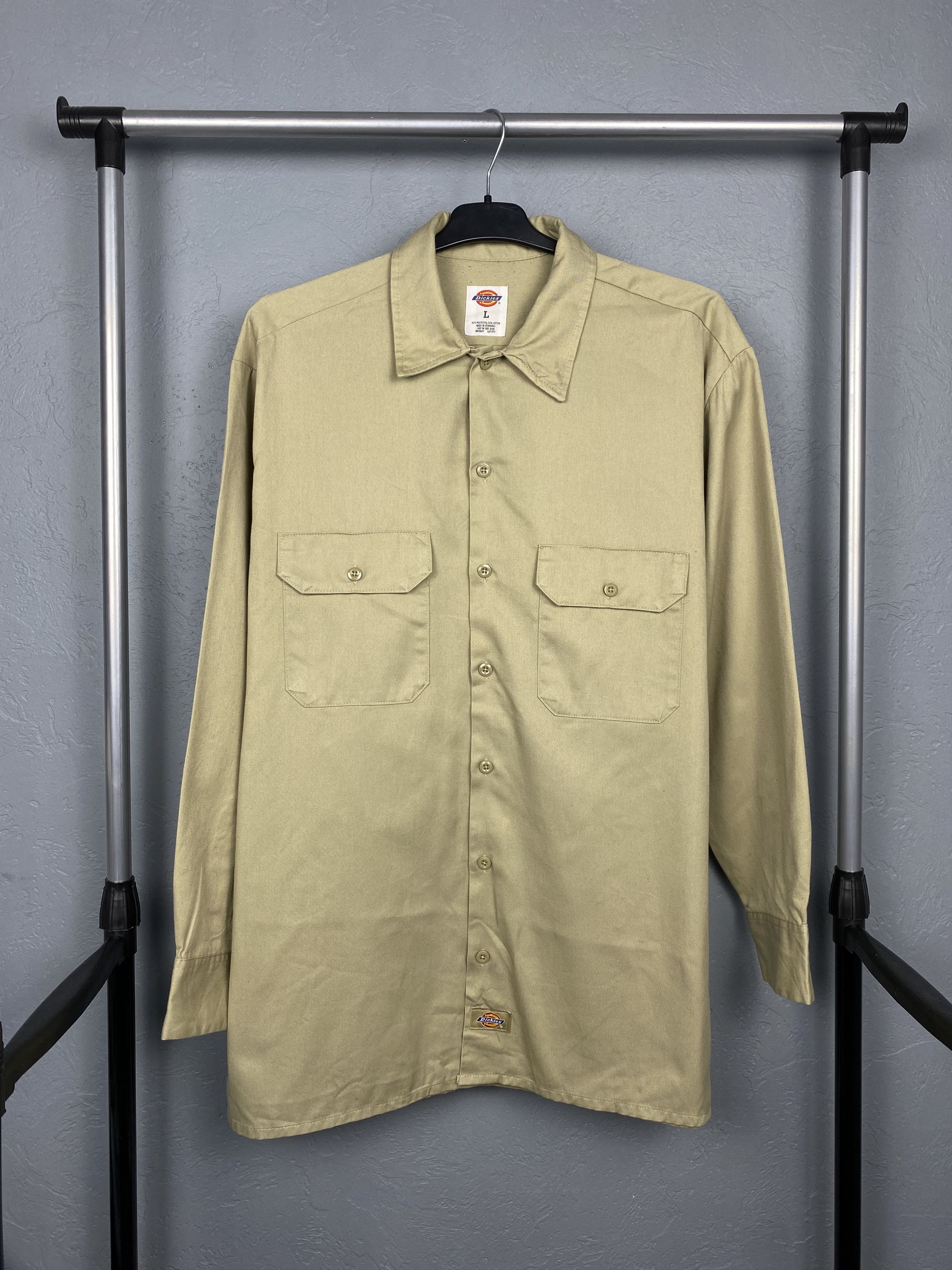 Dickies Dickies Vintage Mens Workwear Shirt Y2K Size US L / EU 52-54 / 3 - 1 Thumbnail