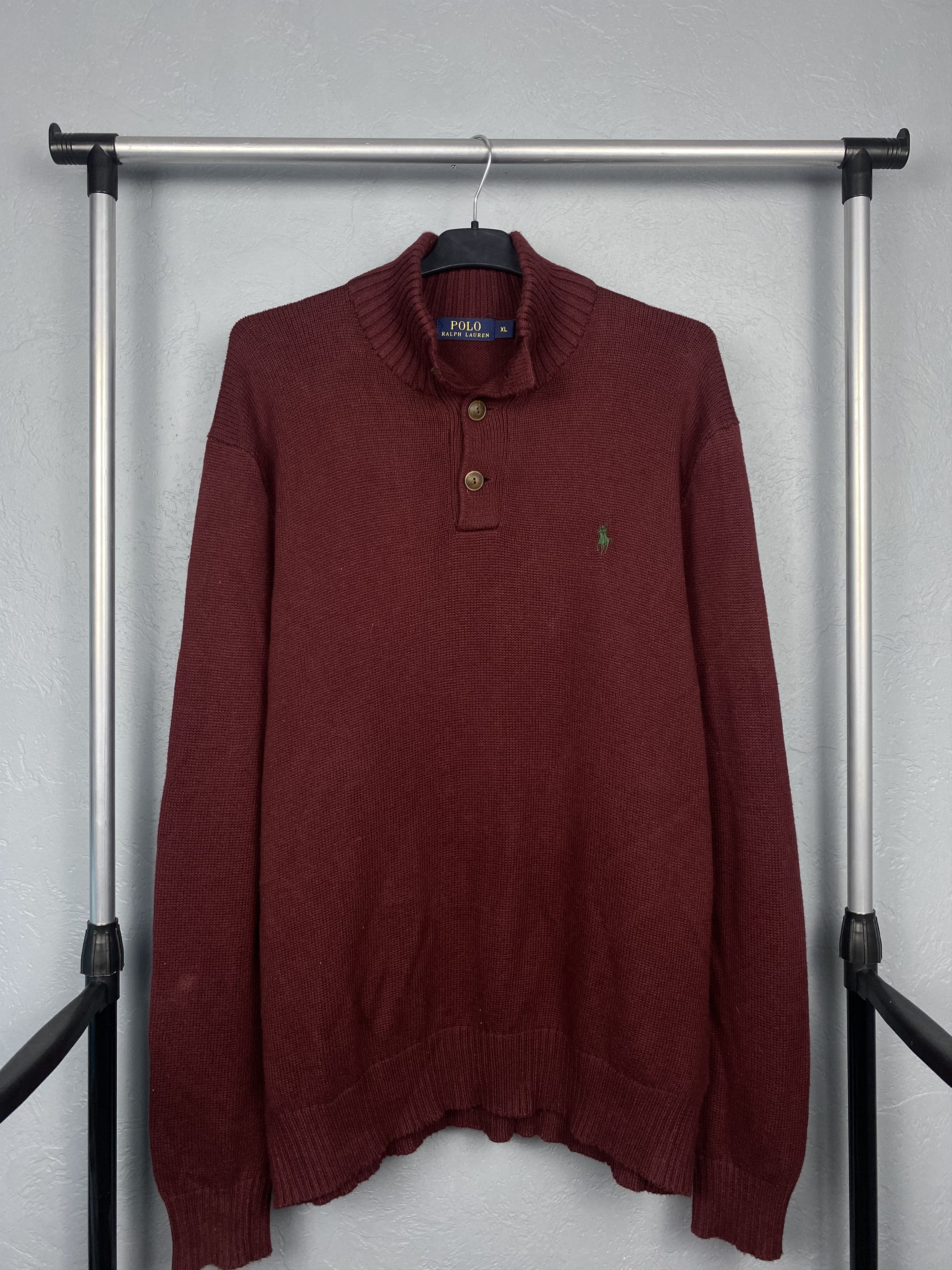 Polo Ralph Lauren Vintage Mens 1\4 Quarter Zip Sweater Y2K