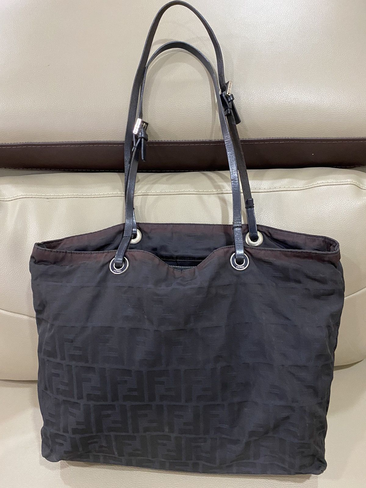 Fendi Authentic Fendi Zucca Monogram Tote Shoulder Bag Size ONE SIZE - 1 Thumbnail