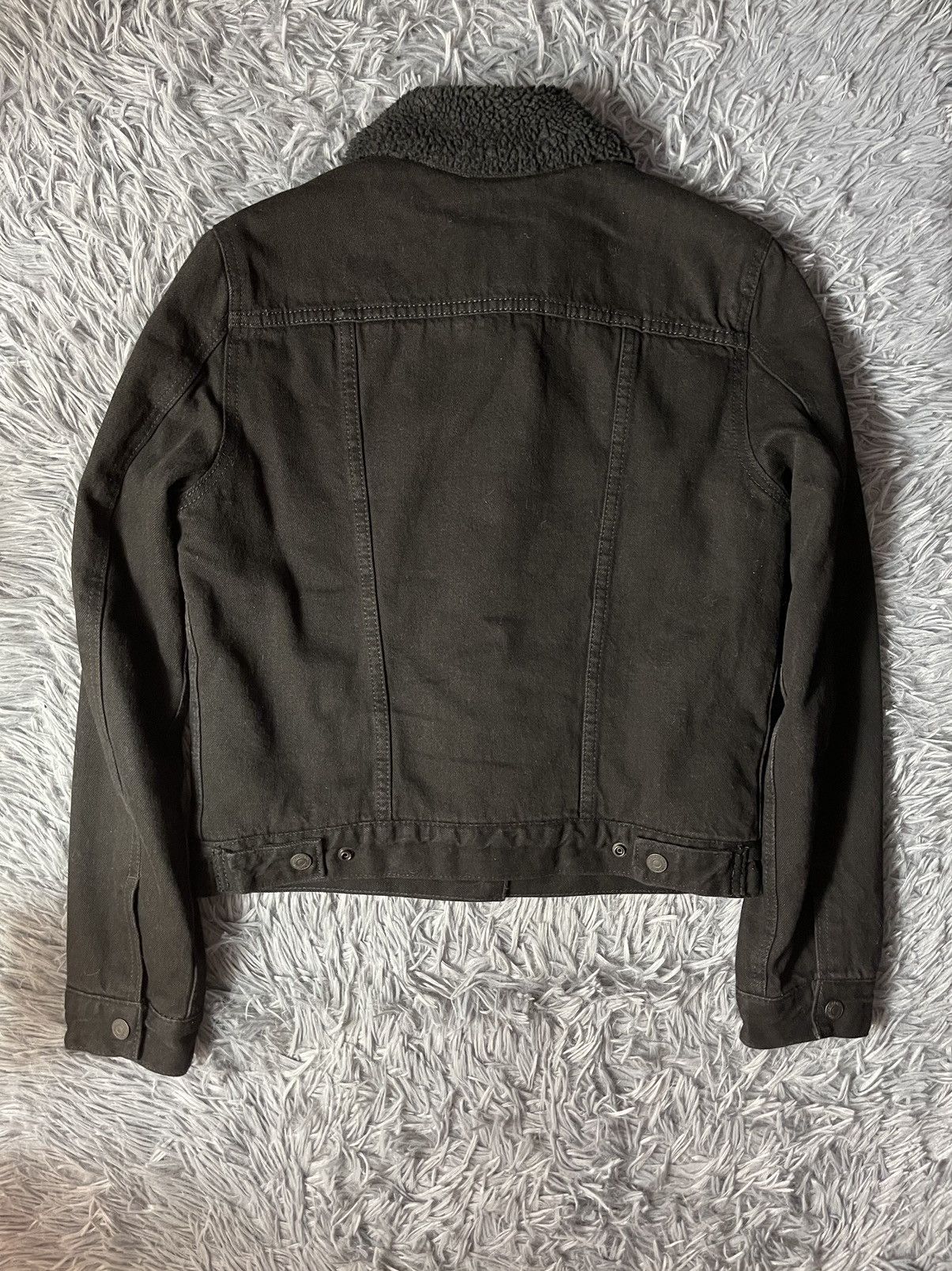 Cowboy Equipment × Levi's Levi’s black Sherpa denim jacket Size S / US 4 / IT 40 - 7 Thumbnail