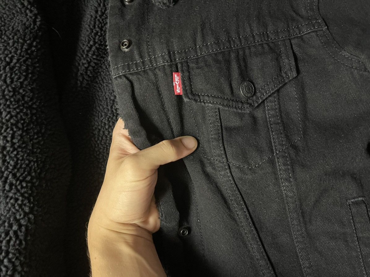 Cowboy Equipment × Levi's Levi’s black Sherpa denim jacket Size S / US 4 / IT 40 - 6 Thumbnail