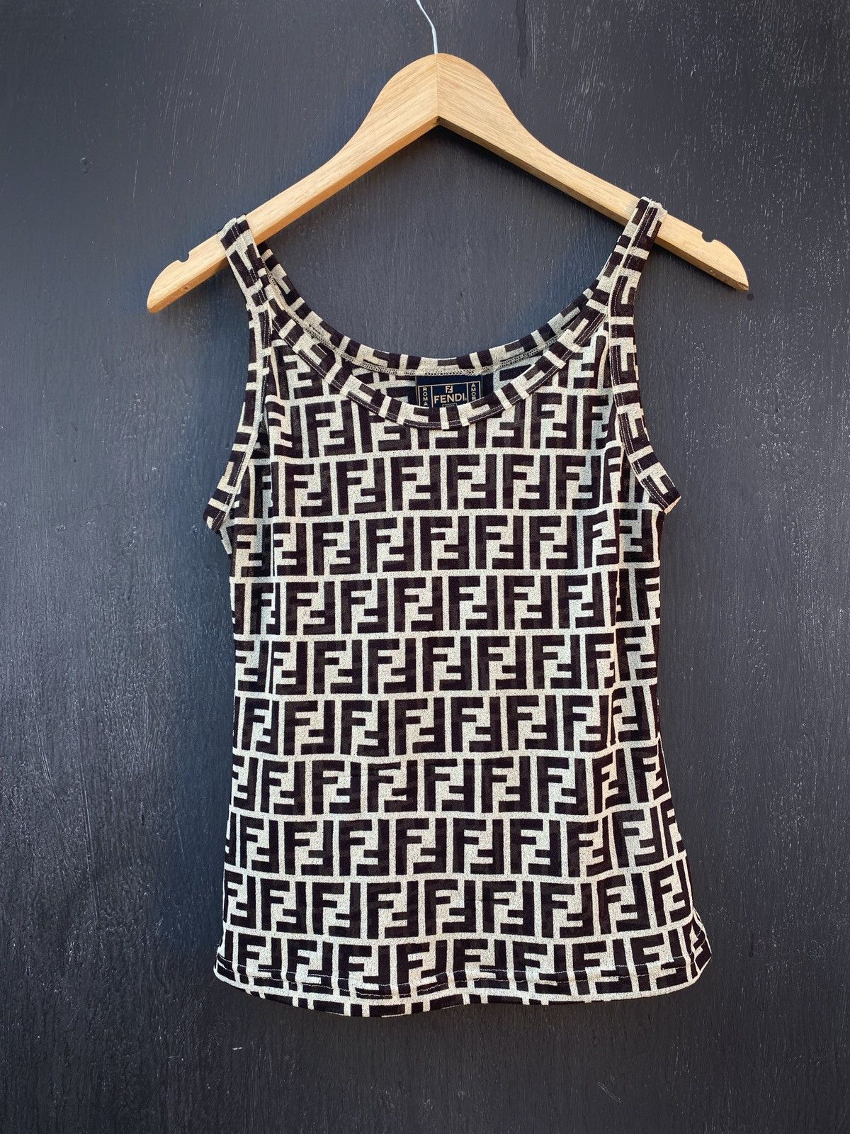 Fendi × Vintage Fendi Roma Set shirt tank top size 46 made in Italy Size US S / EU 44-46 / 1 - 6 Thumbnail