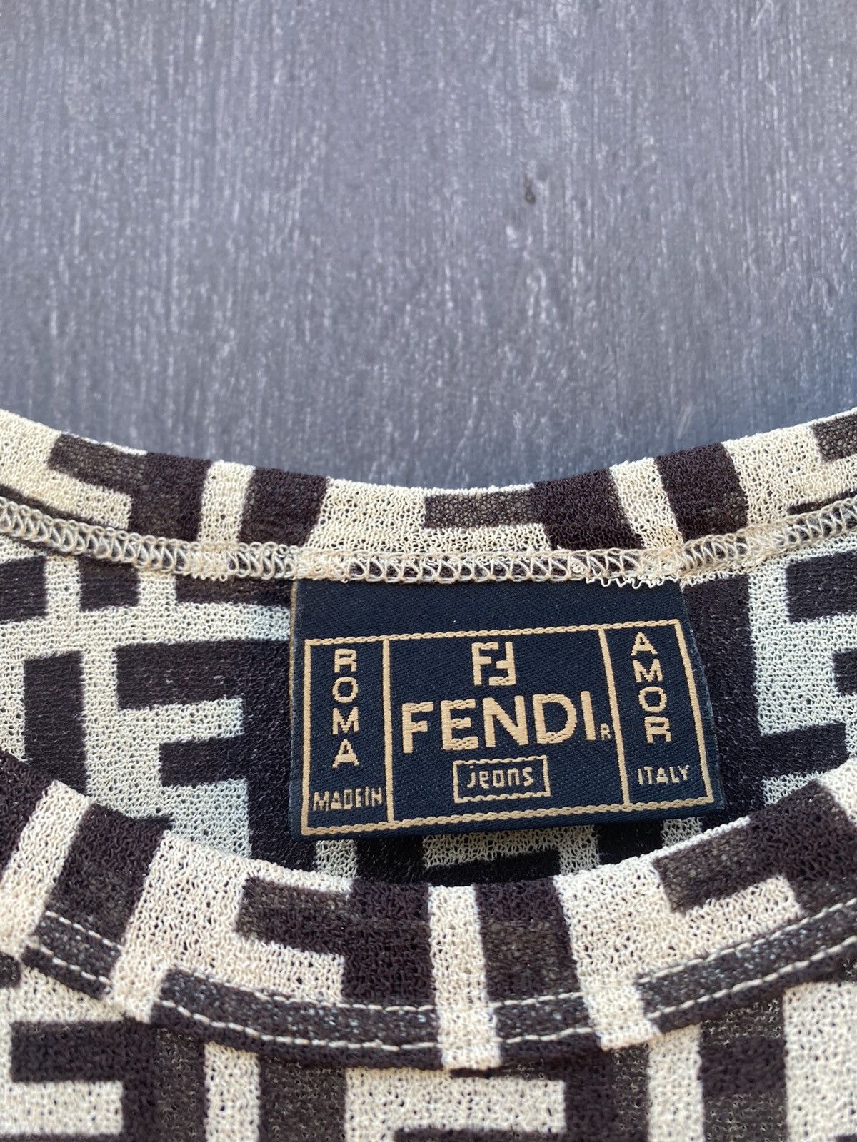 Fendi × Vintage Fendi Roma Set shirt tank top size 46 made in Italy Size US S / EU 44-46 / 1 - 7 Thumbnail