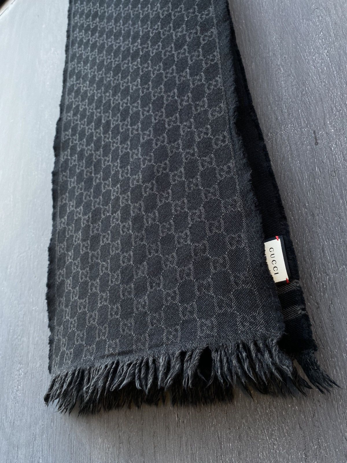 Gucci Gucci monogram wool scarf OS Size ONE SIZE - 4 Thumbnail