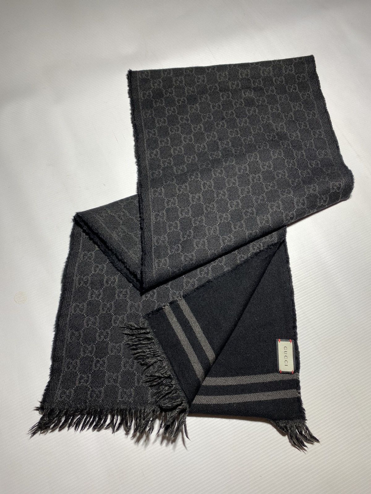 Gucci Gucci monogram wool scarf OS Size ONE SIZE - 3 Thumbnail