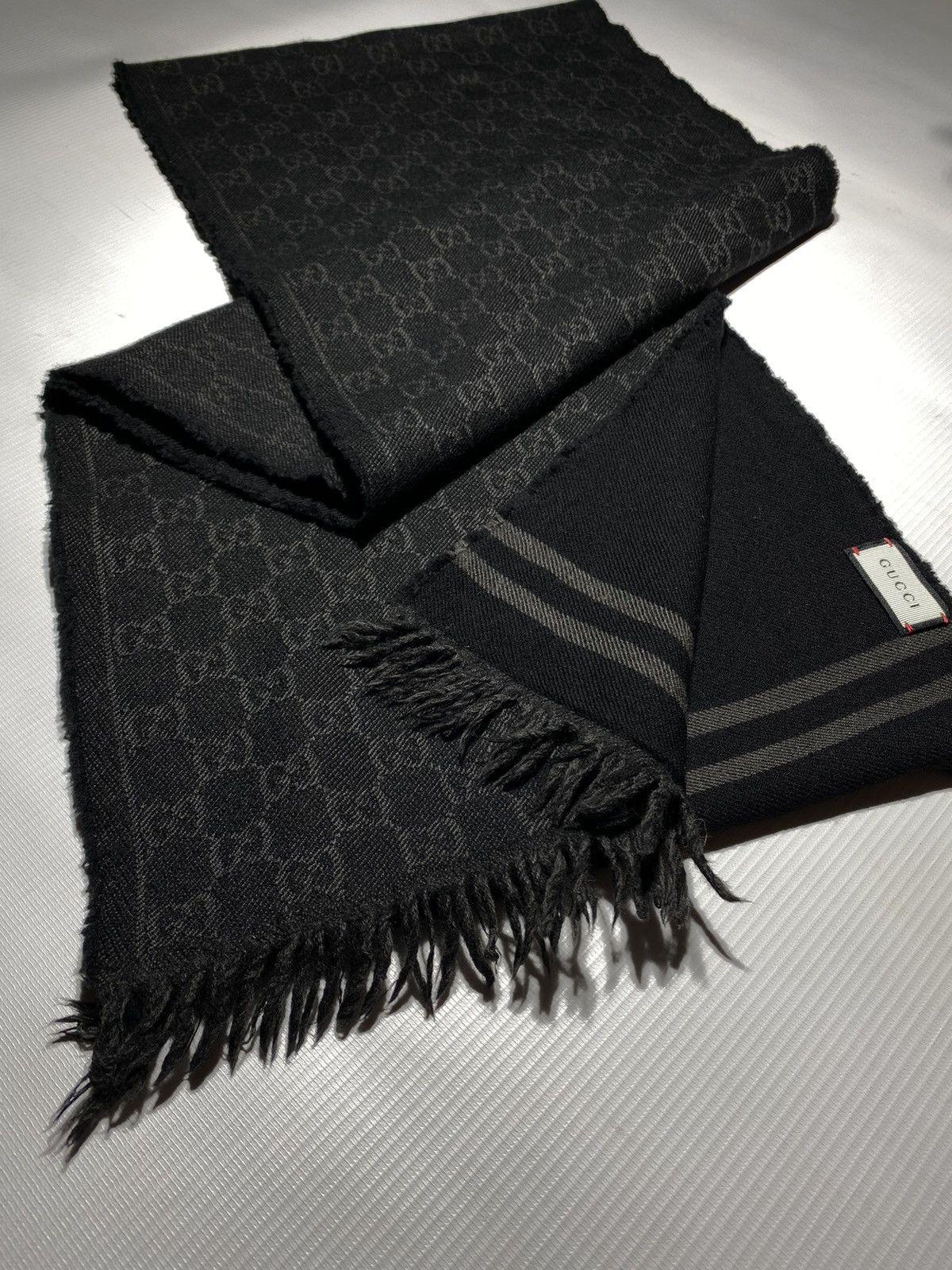 Gucci Gucci monogram wool scarf OS Size ONE SIZE - 2 Thumbnail