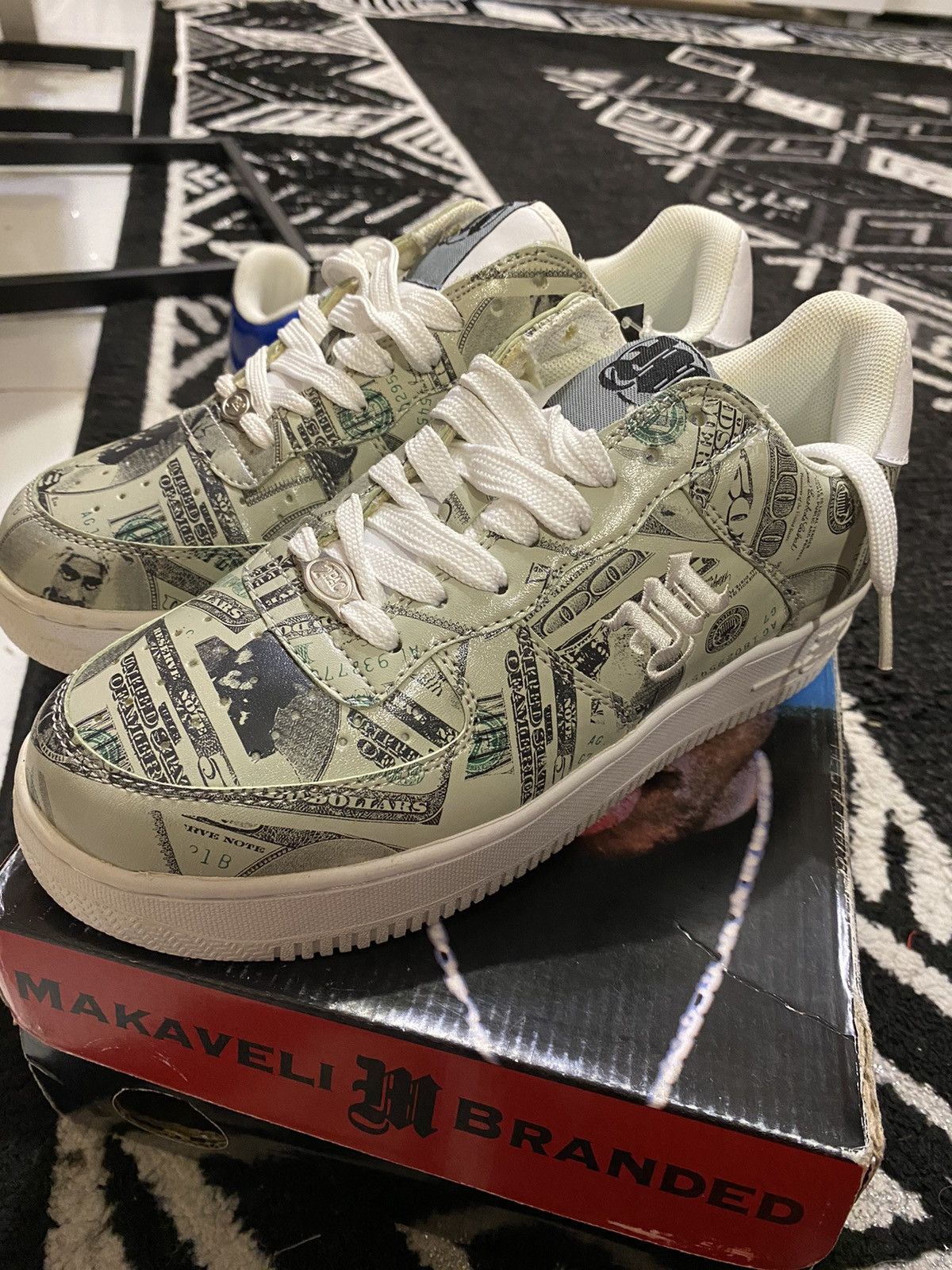Makaveli × Rap Tees × Vintage Vintage Air Force 1 low dolar 2 pac Shakur grail skate Size US 6 / IT 36 - 4 Thumbnail