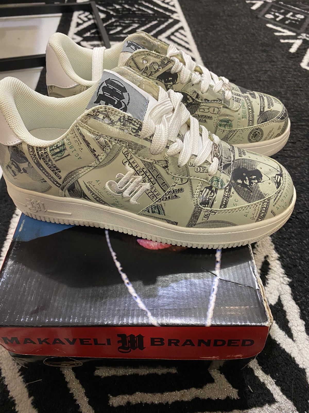 Makaveli × Rap Tees × Vintage Vintage Air Force 1 low dolar 2 pac Shakur grail skate Size US 6 / IT 36 - 1 Thumbnail