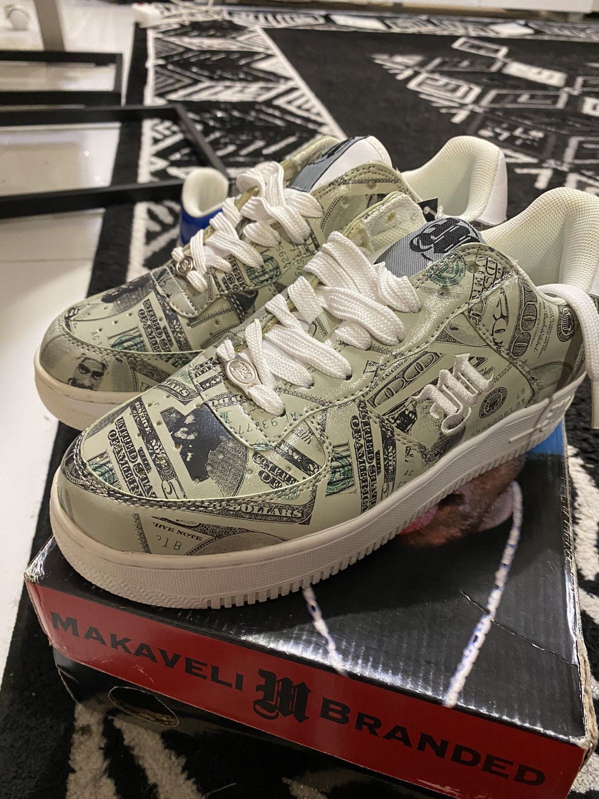 Makaveli × Rap Tees × Vintage Vintage Air Force 1 low dolar 2 pac Shakur grail skate Size US 6 / IT 36 - 5 Thumbnail