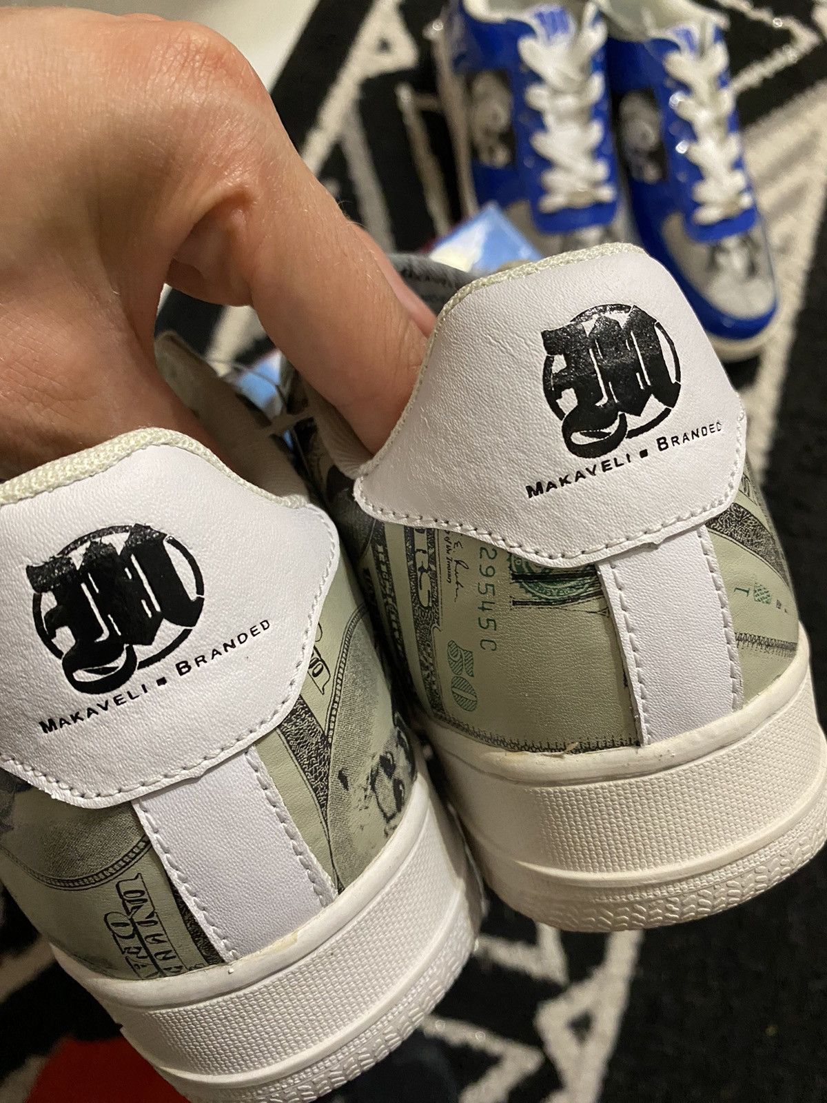 Makaveli × Rap Tees × Vintage Vintage Air Force 1 low dolar 2 pac Shakur grail skate Size US 6 / IT 36 - 6 Thumbnail