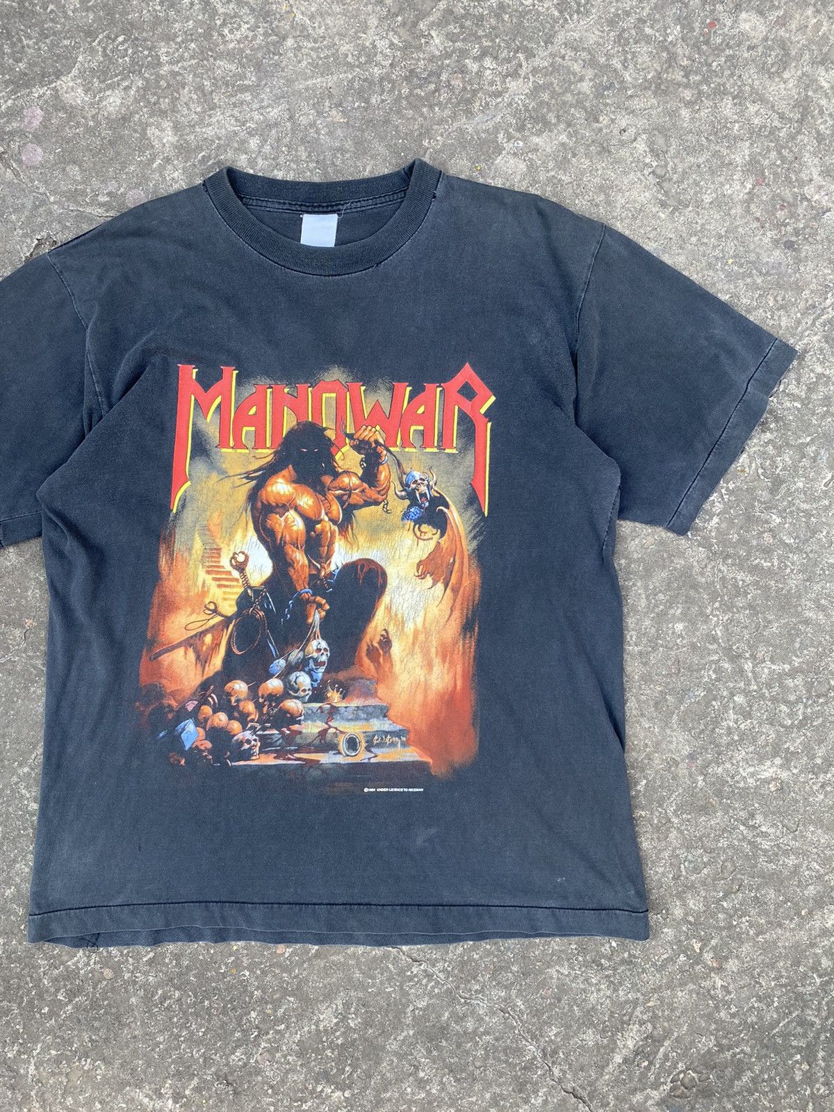 Band Tees Manowar Vintage 1994 Agony And Ecstasy t shirt size XL RARE Size US L / EU 52-54 / 3 - 2 Thumbnail