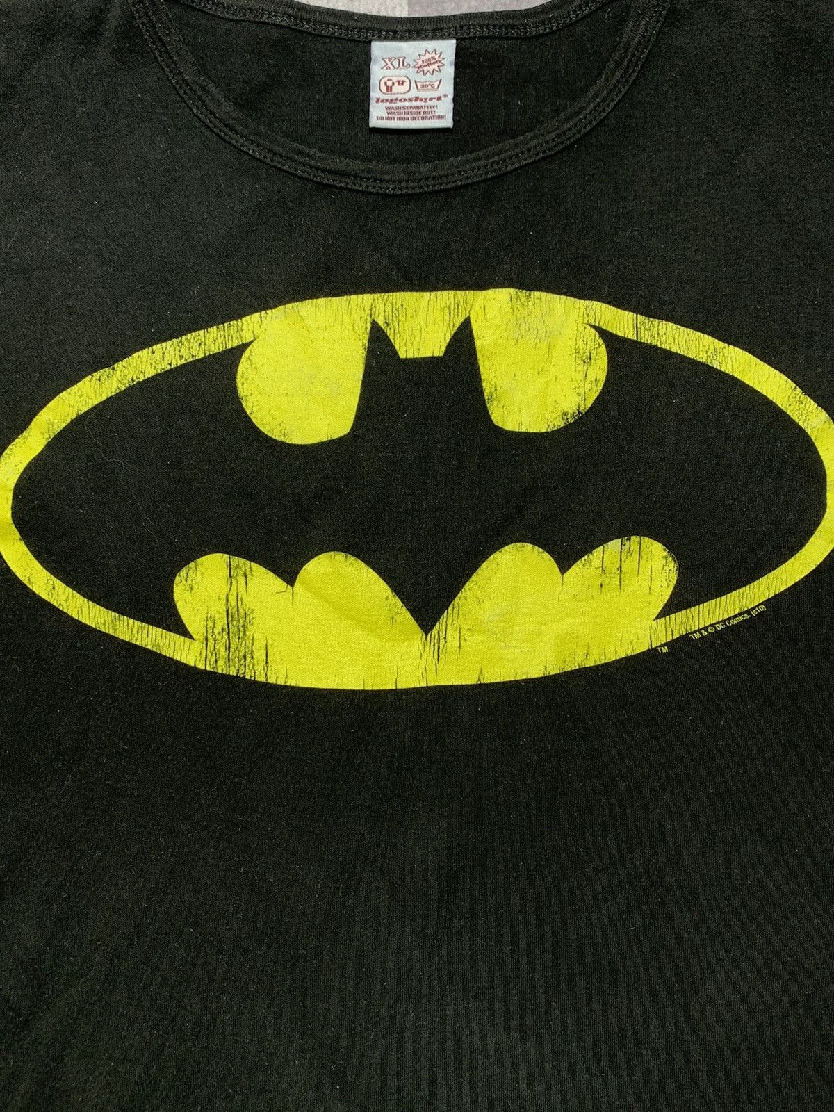 DC Comics × Vintage Vintage Y2K Batman DC t-shirt big logo streetwear size M Size US XL / EU 56 / 4 - 2 Thumbnail