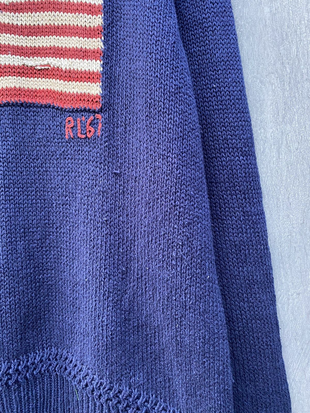 Polo Ralph Lauren Polo Ralph Lauren Vintage Flag knitted sweater size XL Size US XL / EU 56 / 4 - 7 Thumbnail