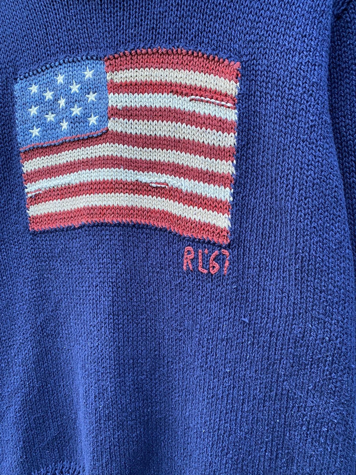 Polo Ralph Lauren Polo Ralph Lauren Vintage Flag knitted sweater size XL Size US XL / EU 56 / 4 - 3 Thumbnail