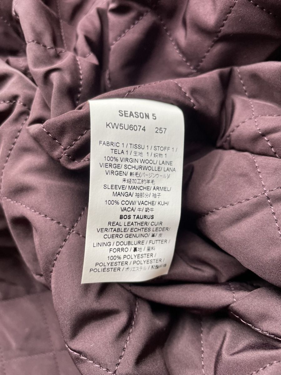 Yeezy Yeezy Season 5 Oversize Wool leather bomber college jacket Size US L / EU 52-54 / 3 - 9 Thumbnail
