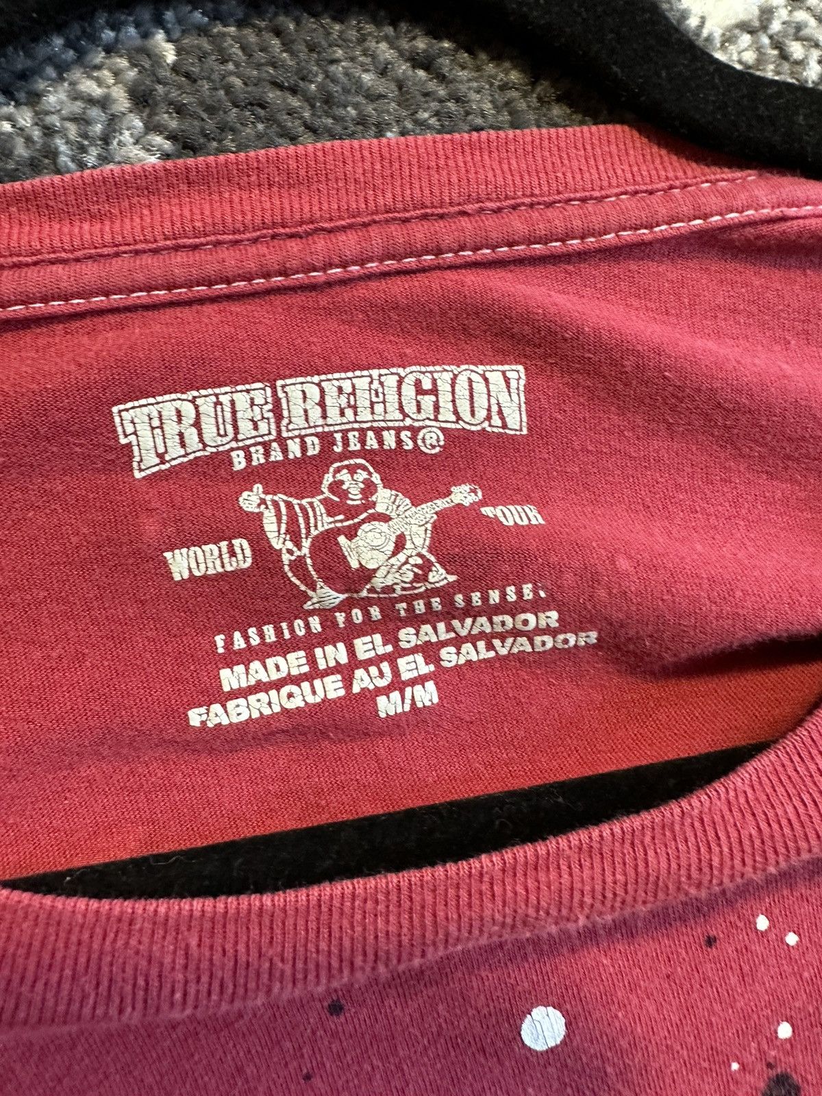 True Religion × Vintage Rare💥True Religion Big Logo Splatter Painter T-Shirt vintage Size US M / EU 48-50 / 2 - 6 Thumbnail