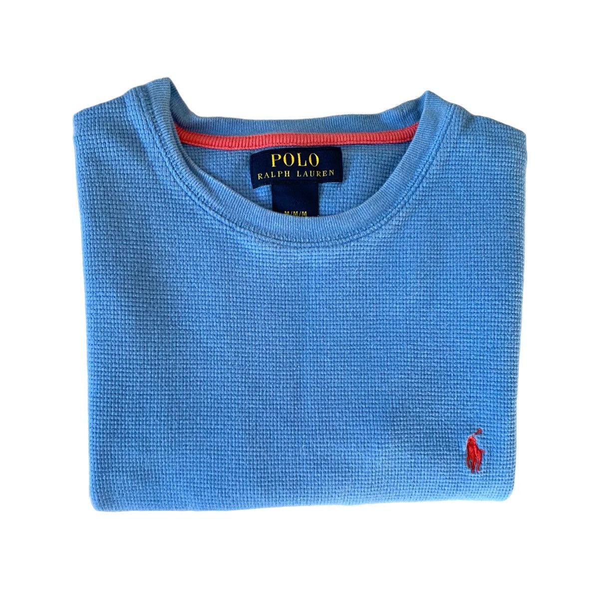 Other Polo Ralph Lauren Blue/ Pink Thermal Short Sleeve T-Shirt Size US M / EU 48-50 / 2 - 4 Thumbnail
