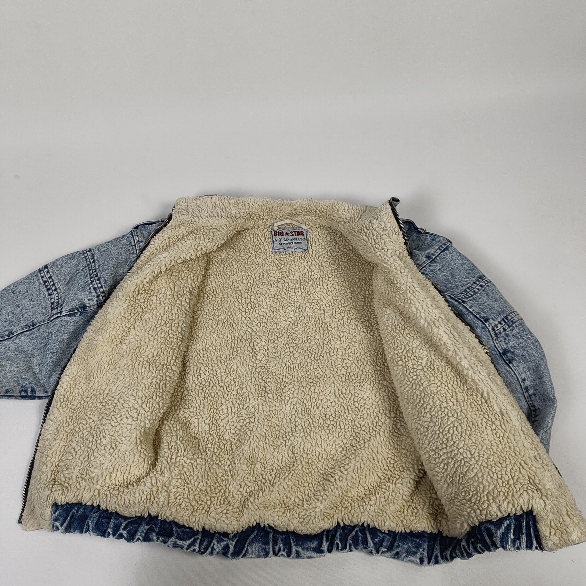 Vintage Vintage Sherpa/Fleece Lined Denim Jean Jacket Size US M / EU 48-50 / 2 - 6 Thumbnail