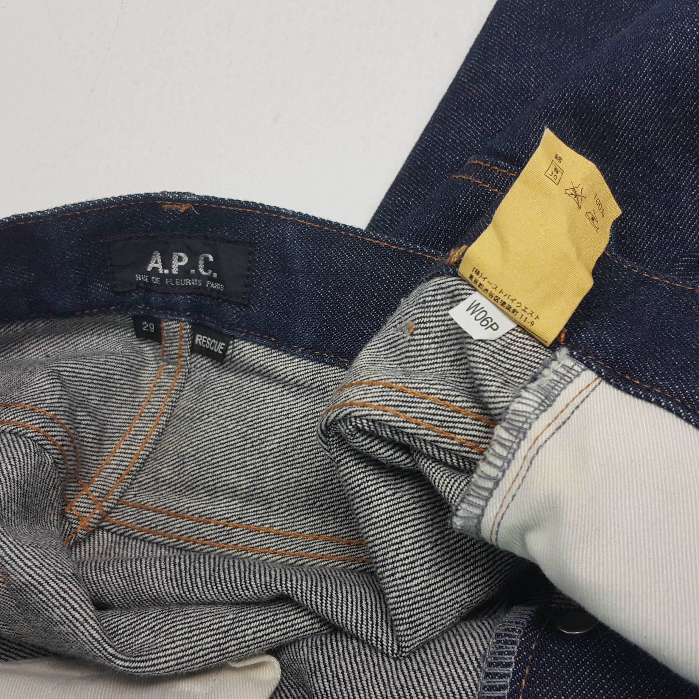 A.P.C. × Japanese Brand × Vintage Vintage A.P.C. Japanese Brand Custom Style Denim Jeans Pants Size US 32 / EU 48 - 15 Thumbnail