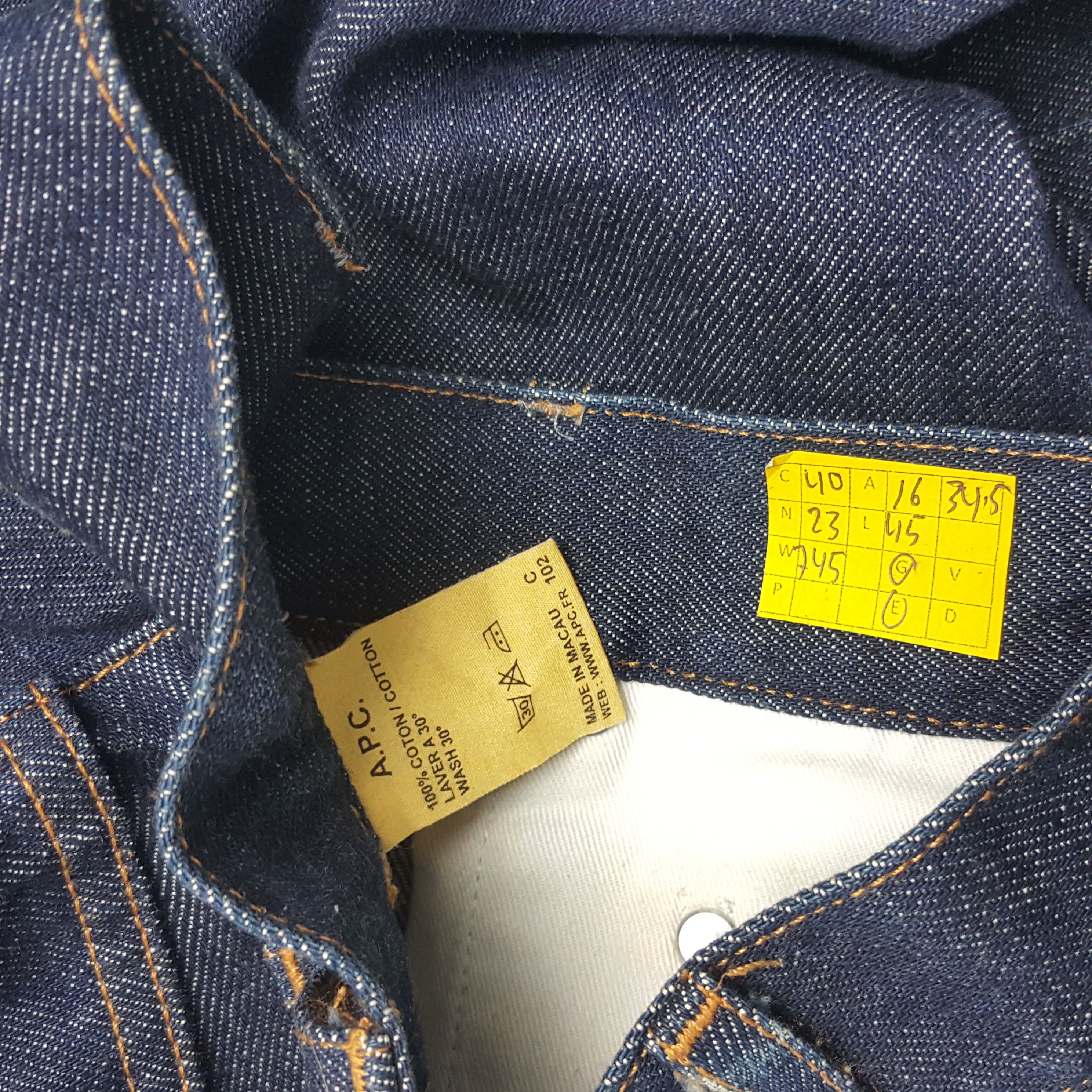 A.P.C. × Japanese Brand × Vintage Vintage A.P.C. Japanese Brand Custom Style Denim Jeans Pants Size US 32 / EU 48 - 14 Thumbnail