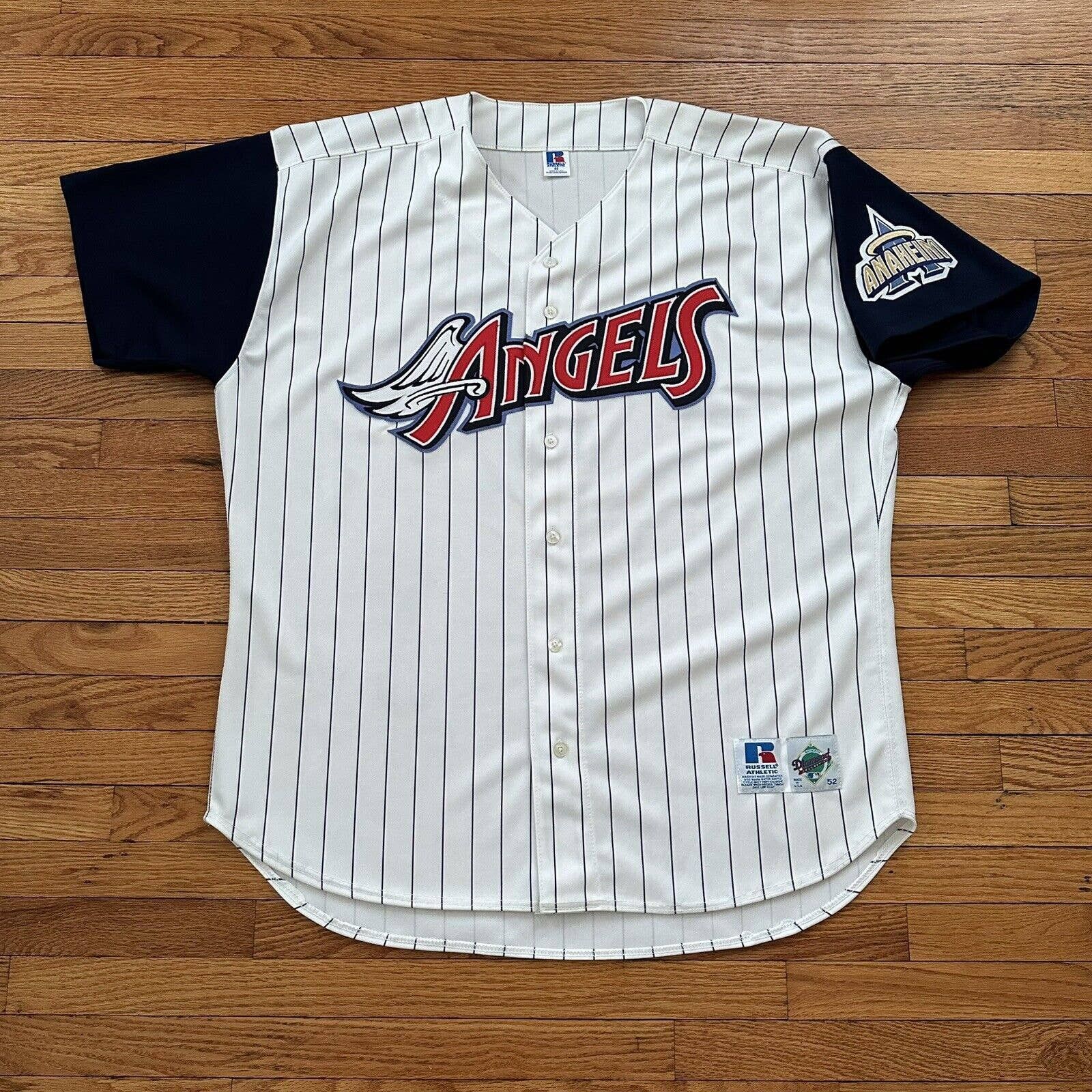MLB × Russell Athletic Vtg Russell Athletic Anaheim Angels Pinstripe Jersey MLB Size US XXL / EU 58 / 5 - 2 Thumbnail