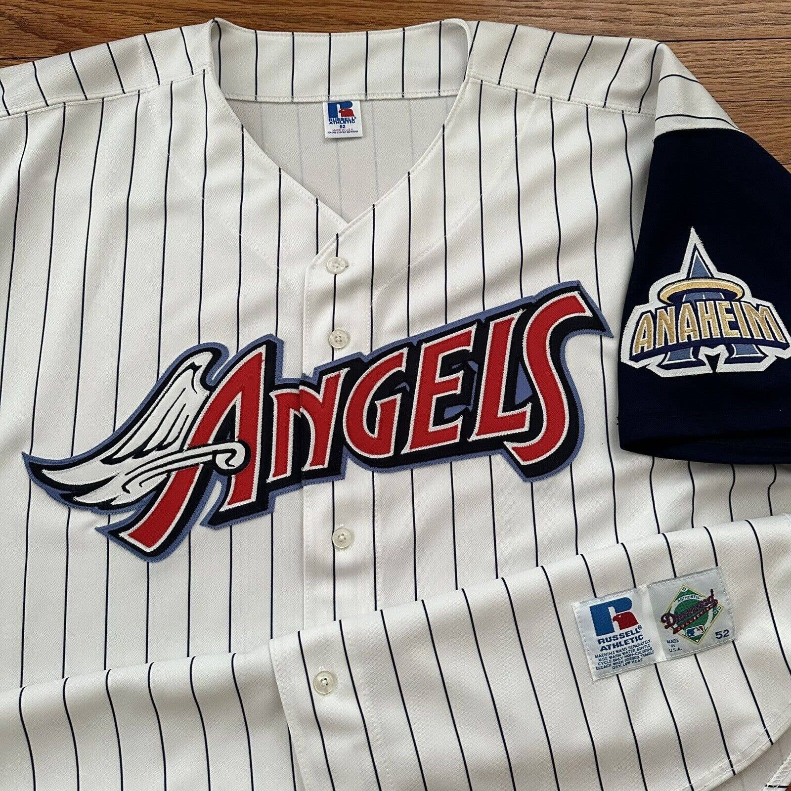 MLB × Russell Athletic Vtg Russell Athletic Anaheim Angels Pinstripe Jersey MLB Size US XXL / EU 58 / 5 - 1 Thumbnail
