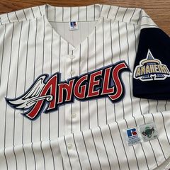 Anaheim Angels Vintage Sandknit Baseball Jersey (42)