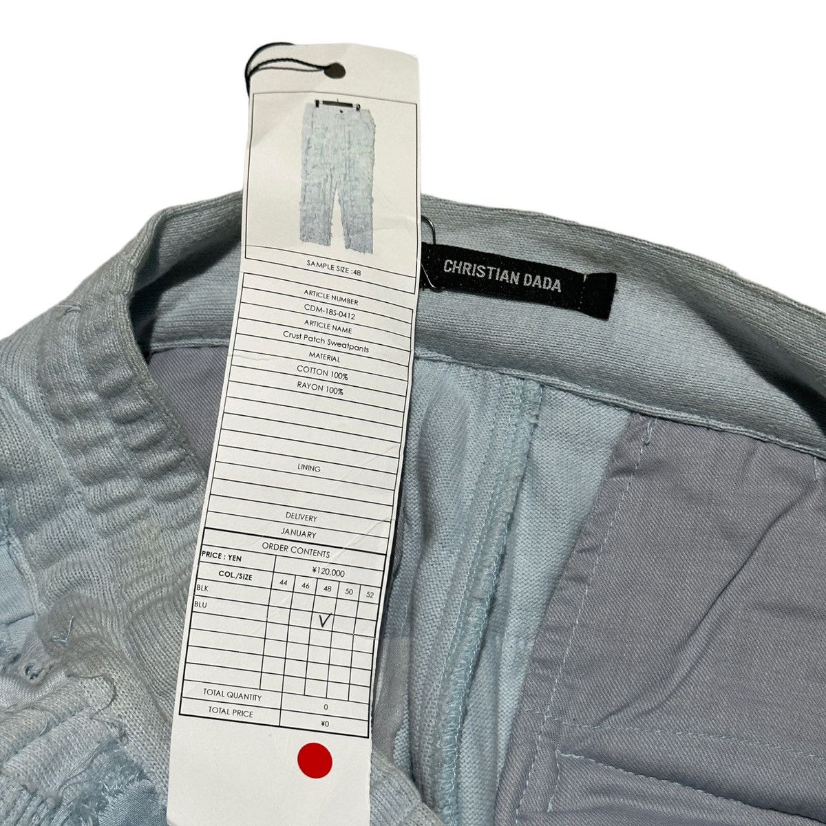 Christian Dada $1,200 RARE scab patchwork sweats Size US 32 / EU 48 - 4 Thumbnail