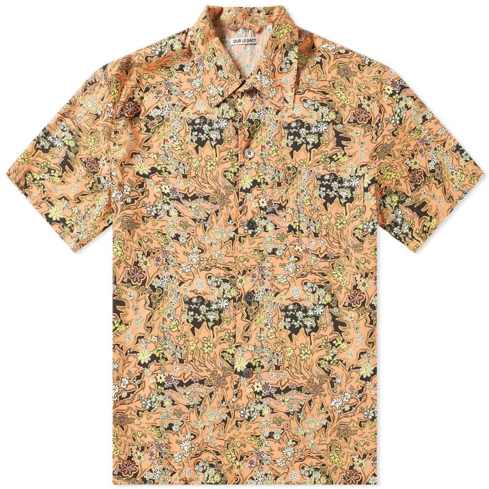 Our Legacy Short Sleeve Box Shirt - Red Plants Size US M / EU 48-50 / 2 - 1 Thumbnail