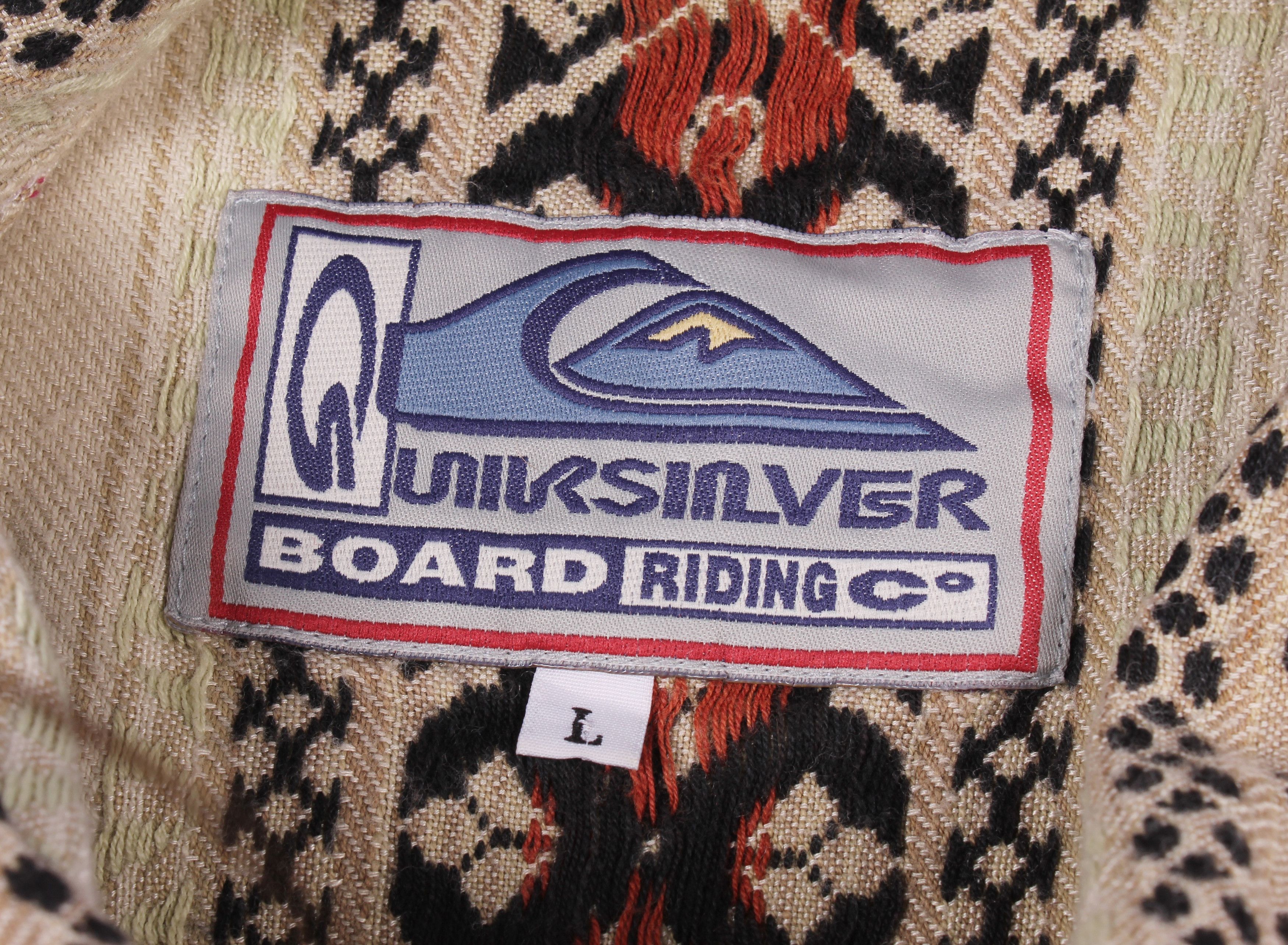 Quicksilver × Quiksilver Vintage Y2K Quiksilver Knitted Short Sleeve Shirt Size US L / EU 52-54 / 3 - 5 Thumbnail
