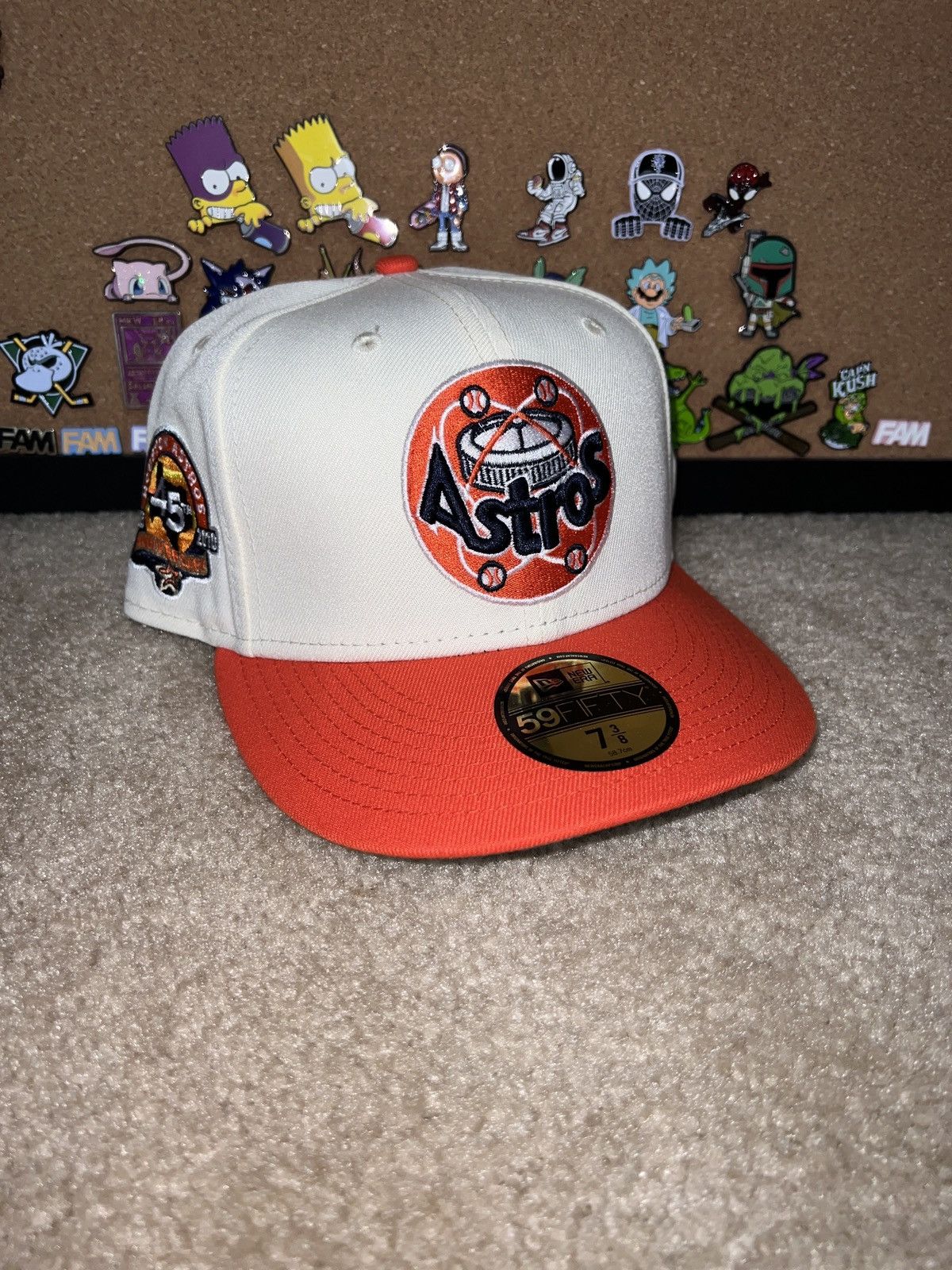 MLB × New Era Houston Astros New Era 7 3/8 Size ONE SIZE - 1 Thumbnail