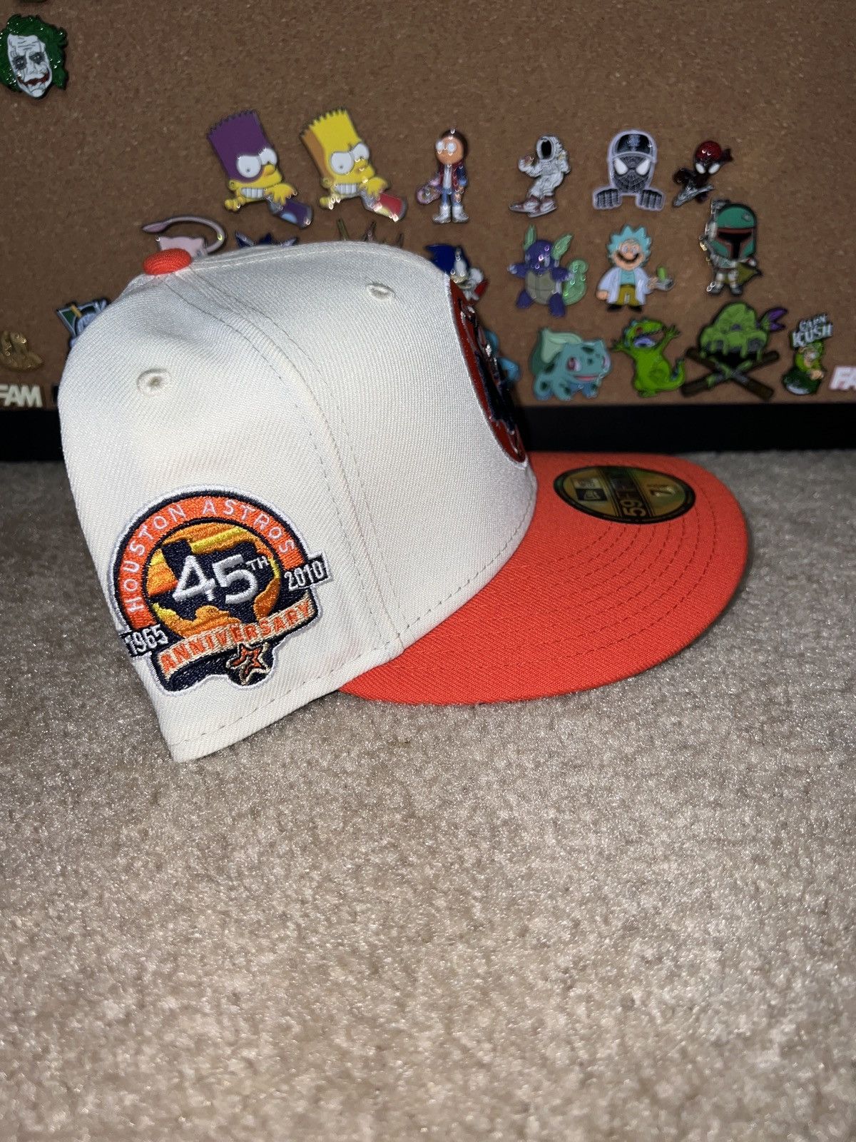 MLB × New Era Houston Astros New Era 7 3/8 Size ONE SIZE - 2 Thumbnail