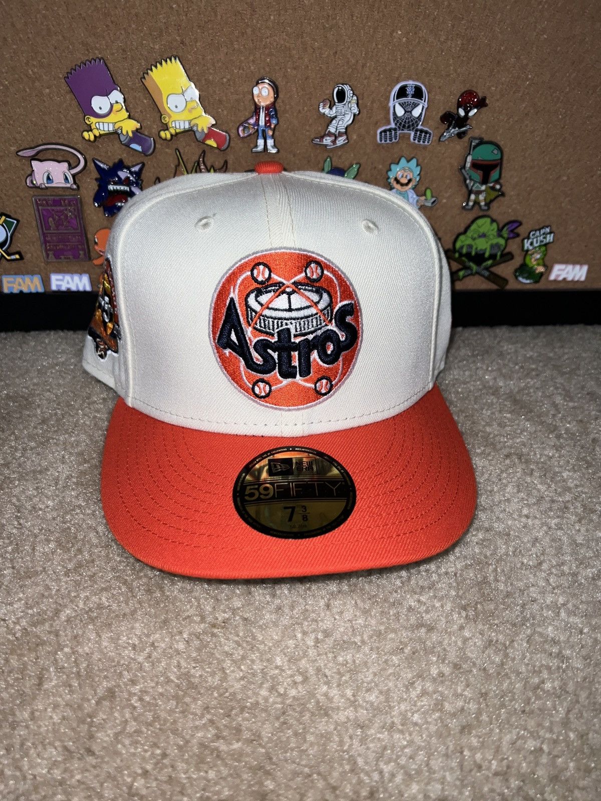 MLB × New Era Houston Astros New Era 7 3/8 Size ONE SIZE - 5 Thumbnail