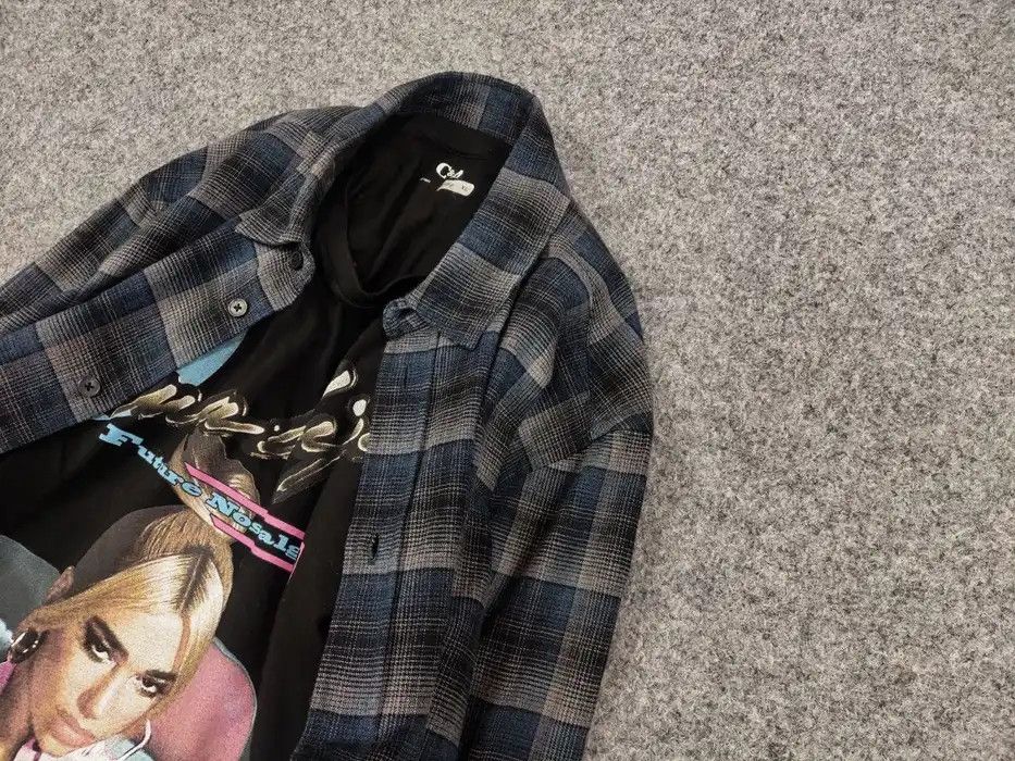 Flannel Vintage Flannel Shirt Checkered Travis Scott Style Hype Size US S / EU 44-46 / 1 - 7 Thumbnail