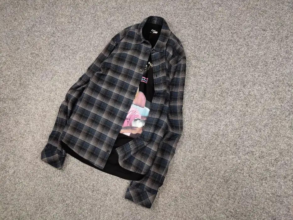 Flannel Vintage Flannel Shirt Checkered Travis Scott Style Hype Size US S / EU 44-46 / 1 - 4 Thumbnail