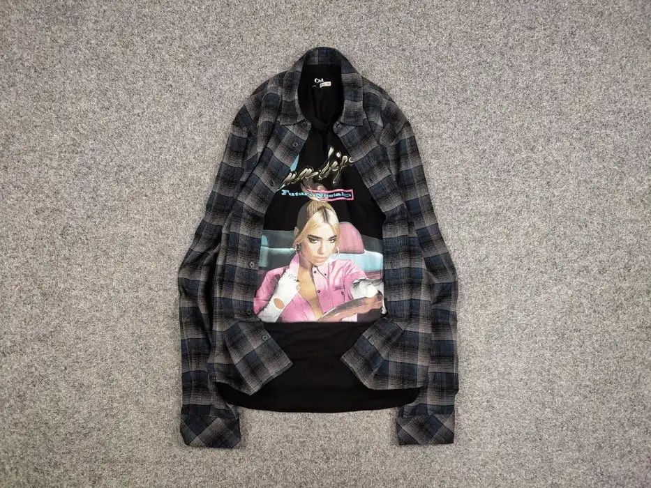 Flannel Vintage Flannel Shirt Checkered Travis Scott Style Hype Size US S / EU 44-46 / 1 - 1 Thumbnail