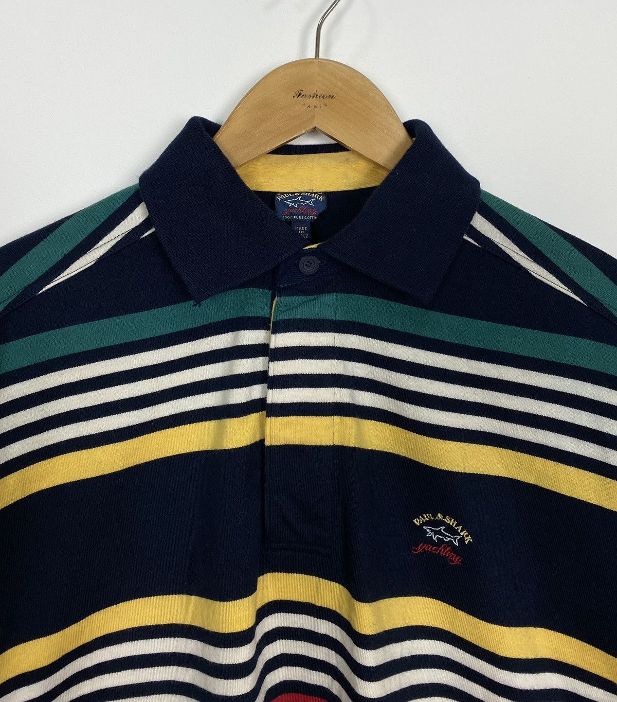 Paul & Shark Paul & Shark Long Sleeve Rugby Polo Shirt Striped Yacht Top Size US M / EU 48-50 / 2 - 2 Thumbnail