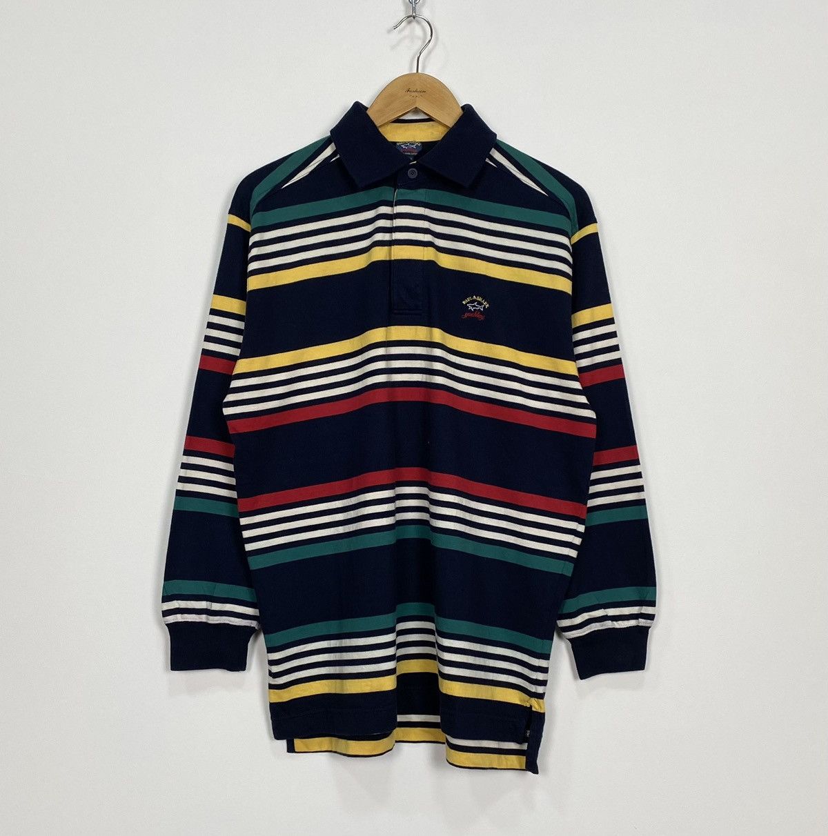 Paul & Shark Paul & Shark Long Sleeve Rugby Polo Shirt Striped Yacht Top Size US M / EU 48-50 / 2 - 1 Thumbnail