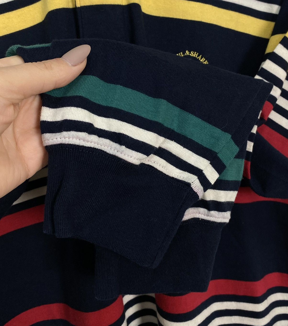 Paul & Shark Paul & Shark Long Sleeve Rugby Polo Shirt Striped Yacht Top Size US M / EU 48-50 / 2 - 4 Thumbnail