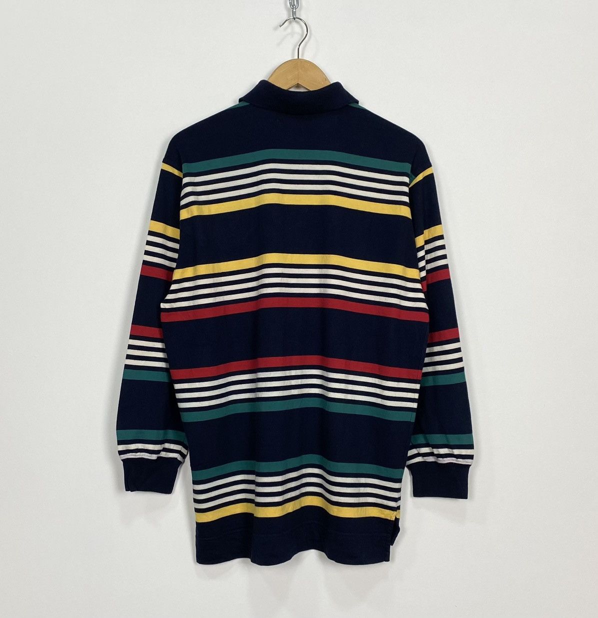 Paul & Shark Paul & Shark Long Sleeve Rugby Polo Shirt Striped Yacht Top Size US M / EU 48-50 / 2 - 9 Thumbnail