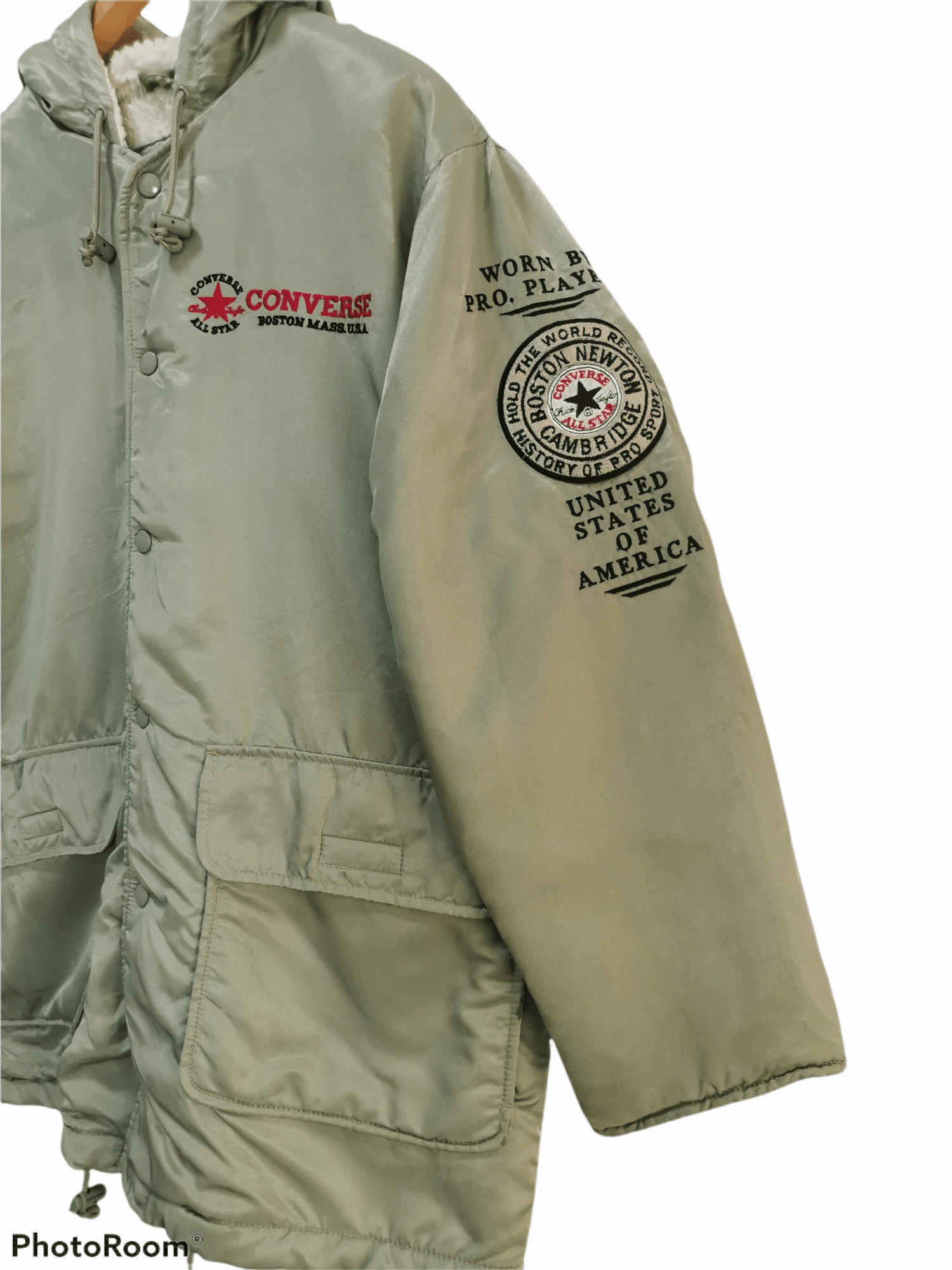 Converse × Vintage Converse Chuck Taylor Sherpa Lining Jacket Size US L / EU 52-54 / 3 - 5 Thumbnail