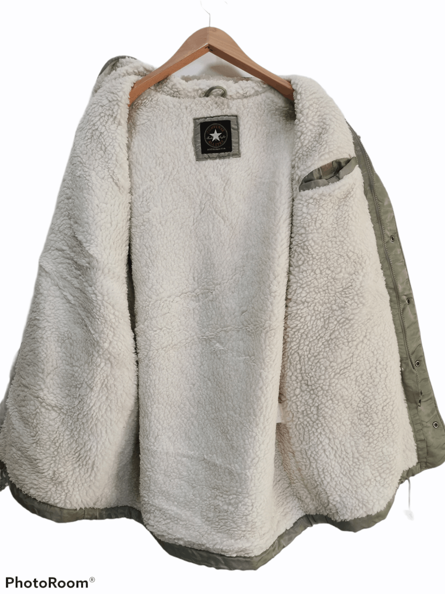 Converse × Vintage Converse Chuck Taylor Sherpa Lining Jacket Size US L / EU 52-54 / 3 - 8 Thumbnail