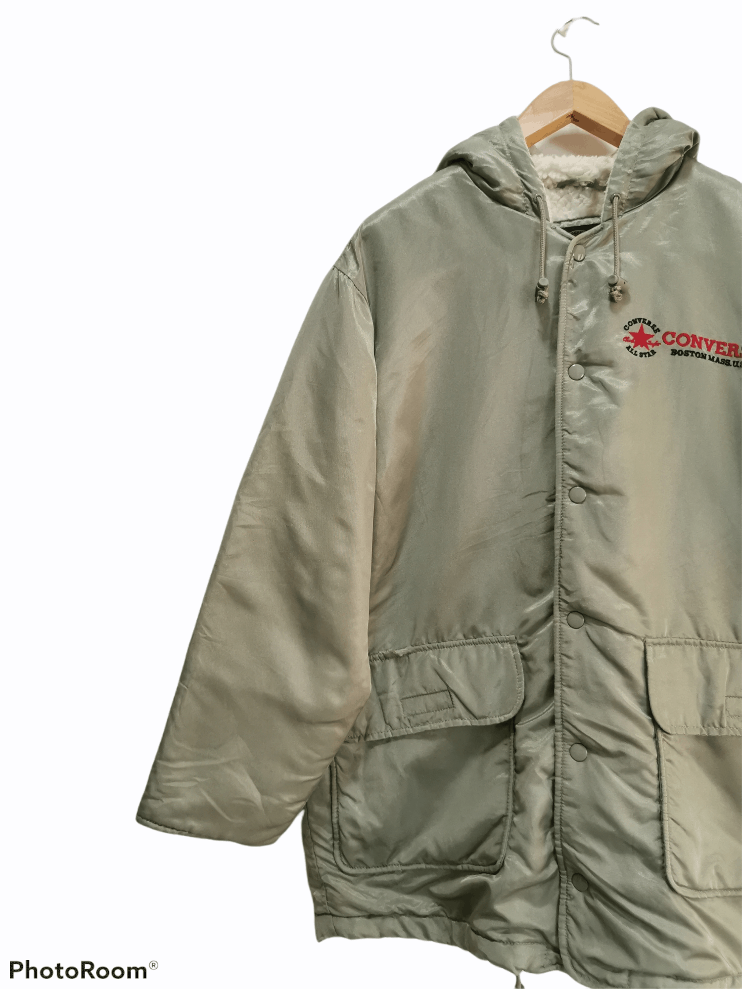Converse × Vintage Converse Chuck Taylor Sherpa Lining Jacket Size US L / EU 52-54 / 3 - 4 Thumbnail