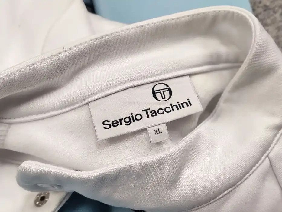 Sergio Tacchini Sergio Tacchini track top light Blue White Light Zip Jacket Size US XL / EU 56 / 4 - 9 Thumbnail