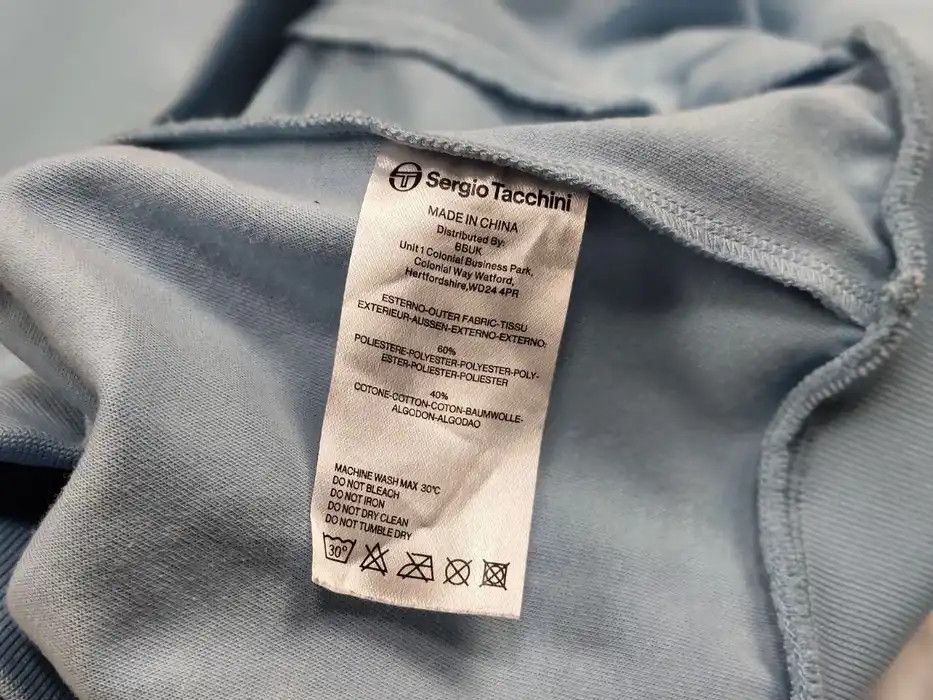 Sergio Tacchini Sergio Tacchini track top light Blue White Light Zip Jacket Size US XL / EU 56 / 4 - 10 Thumbnail