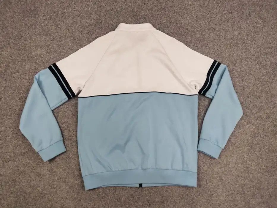 Sergio Tacchini Sergio Tacchini track top light Blue White Light Zip Jacket Size US XL / EU 56 / 4 - 7 Thumbnail